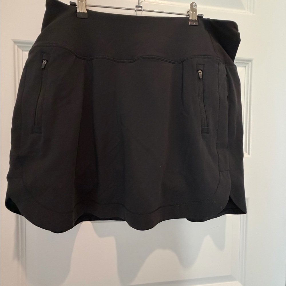 Athleta Black Skort with Zipper Pockets - Picture 2 of 8